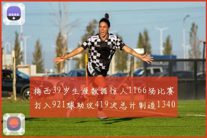 梅西39岁生涯数据惊人1166场比赛打入921球助攻419次总计制造1340粒进球