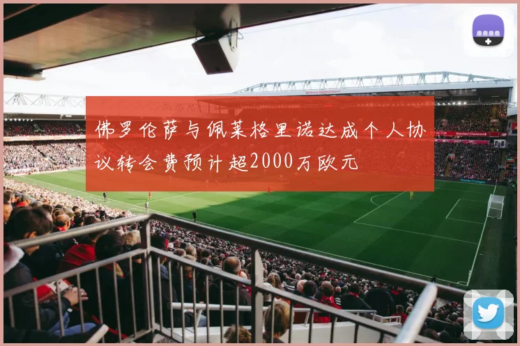 佛罗伦萨与佩莱格里诺达成个人协议转会费预计超2000万欧元